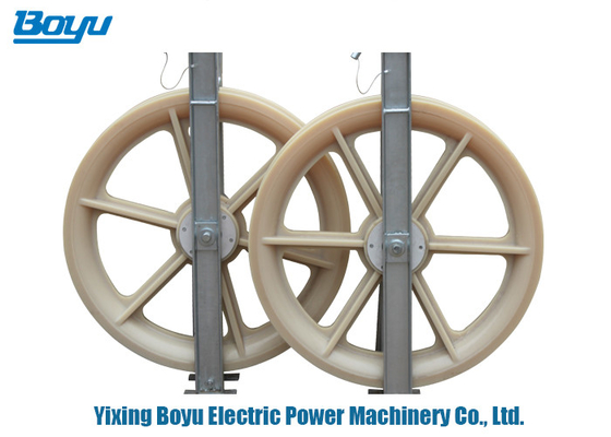 508x75mm Kích thước bánh xe Gói điều khiển Pulley Nylon đơn